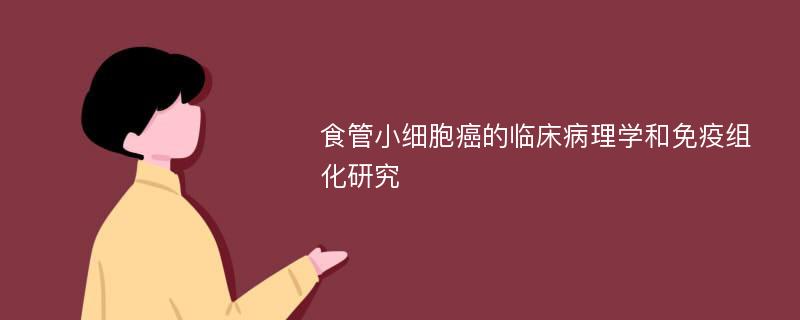 食管小细胞癌的临床病理学和免疫组化研究