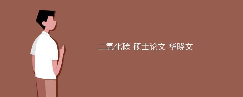 二氧化碳 硕士论文 华晓文