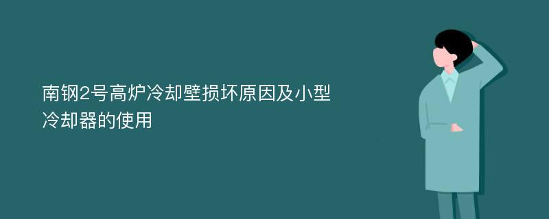 南钢2号高炉冷却壁损坏原因及小型冷却器的使用