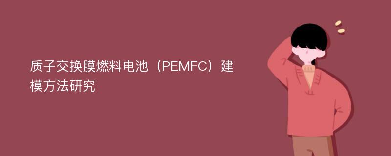 质子交换膜燃料电池（PEMFC）建模方法研究